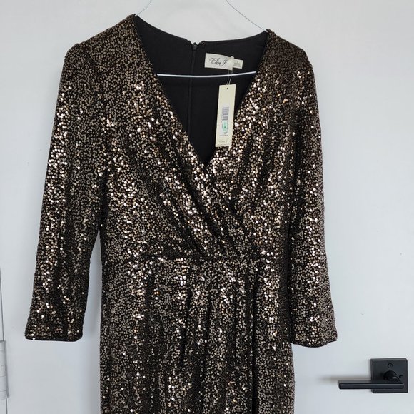 Eliza J - Sequin Embellished Sheath Dress (New with tag) - Picture 5 of 6